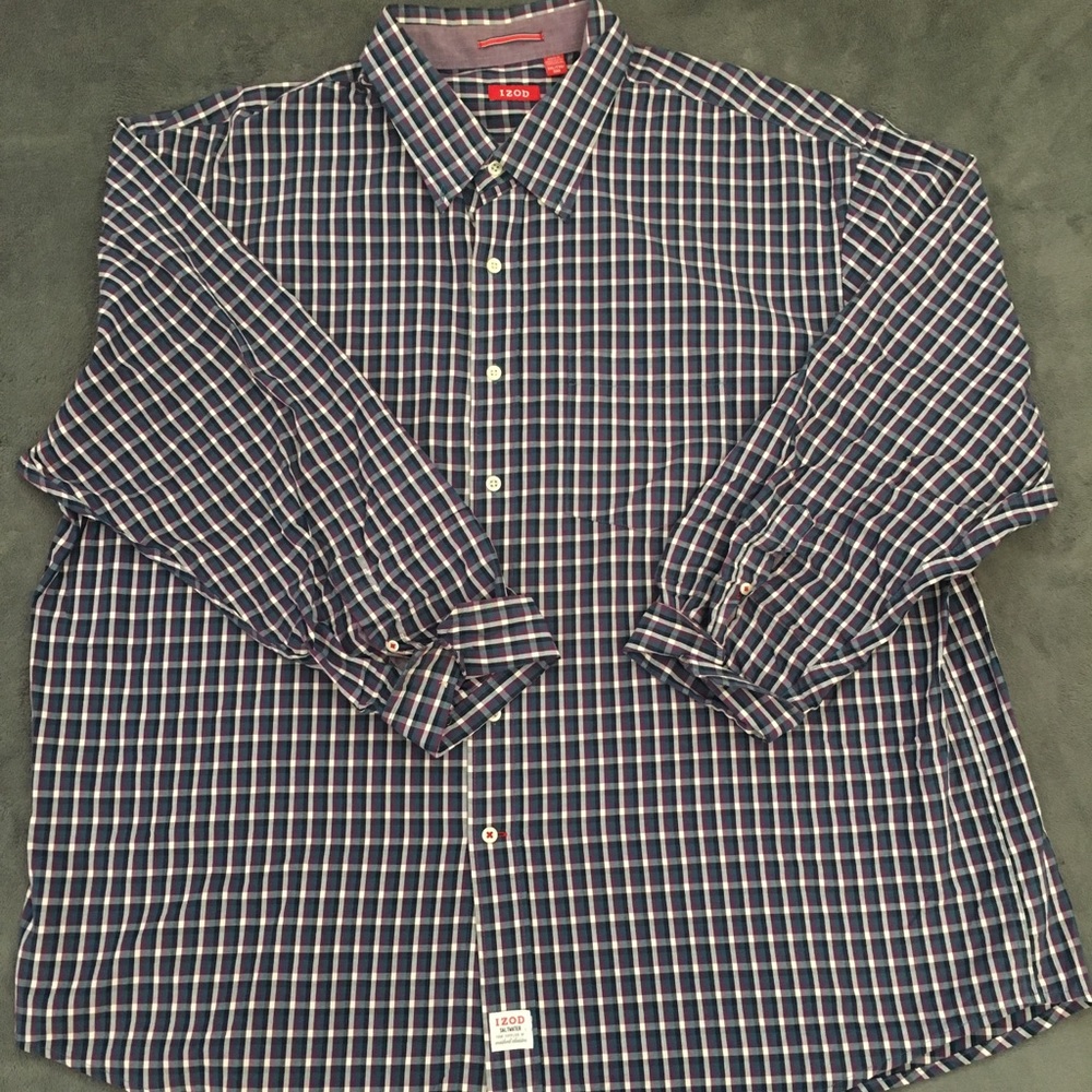 IZOD Saltwater Long Sleeve Button Down